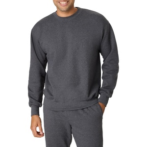 image:imageHanes Mens Ultimate Sweatshirt Heavyweight Fleece Sweatshirt Crewneck Pullover for MenCharcoal Heather