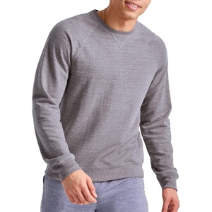 image:imageHanes Originals Mens French Terry Sweatshirt TriBlend Crewneck Sweatshirt for MenBlack 50r Pe Heather