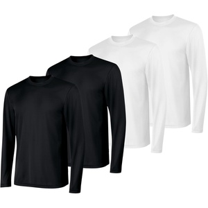 image:imageHanes Sport Mens LongSleeve TShirt Pack Cool DRI MoistureWicking Performance TShirts Performance Tee 2PackBlackWhite  4 Pack