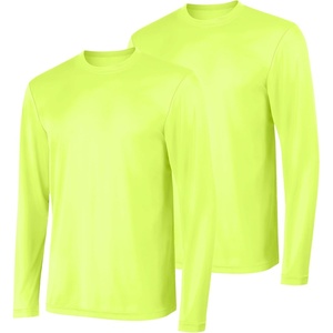 image:imageHanes Sport Mens LongSleeve TShirt Pack Cool DRI MoistureWicking Performance TShirts Performance Tee 2PackSafety Green