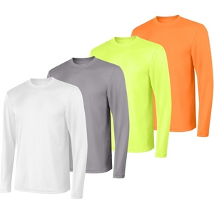image:imageHanes Sport Mens LongSleeve TShirt Pack Cool DRI MoistureWicking Performance TShirts Performance Tee 2PackWhiteGreySafety OrangeSafety Green  4 Pack