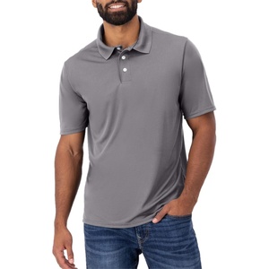 image:imageHanes Sport Mens Polo Shirt Mens Cool DRI MoistureWicking Performance Polo Shirt Jersey Knit Performance Polo ShirtGraphite