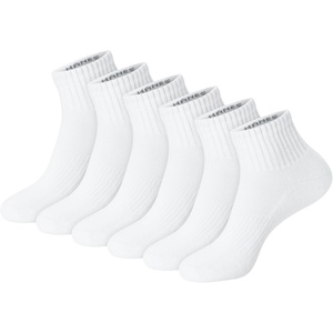 image:imageHanes Unisex Plain White Socks Pack or Plain Black Socks Pack Mens Womens amp Teen Sizes Crew and Ankle 6PacksWhite