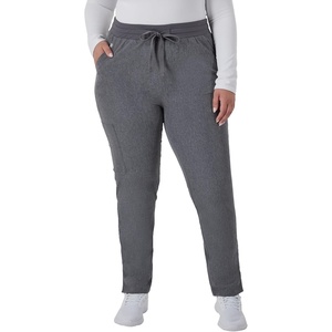 image:imageHanes Womens Comfort Fit Scrub Pants MoistureWicking Healthcare Scrubs for Women 3 PocketsEbony Heather