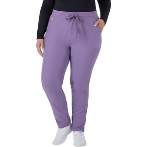 image:imageHanes Womens Comfort Fit Scrub Pants MoistureWicking Healthcare Scrubs for Women 3 PocketsSoft Plum