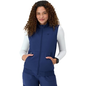 image:imageHanes Womens Comfort Fit Scrubs Healthcare Vest MoistureWicking Stretch Scrubs Vest for WomenAthletic Navy