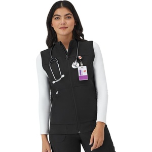 image:imageHanes Womens Comfort Fit Scrubs Healthcare Vest MoistureWicking Stretch Scrubs Vest for WomenNew Ebony