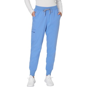 image:imageHanes Womens Scrub Joggers Comfort Fit Healthcare Pants for Women MoistureWicking Medical Scrubs with Odor ControlCeil Blue 2