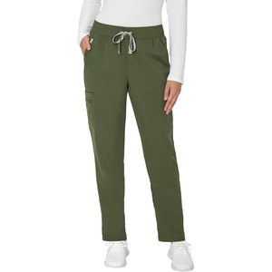 image:imageHanes Womens Scrub Pants Comfort Fit Healthcare Pants for Women MoistureWicking Medical ScrubsGreen Moss