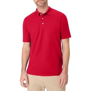 image:imageHanes mens Xtemp Performance Polo Cotton Blend Sport Shirt for Men With Odor ControlDeep Red