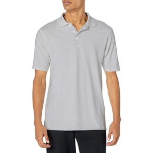image:imageHanes mens Xtemp Performance Polo Cotton Blend Sport Shirt for Men With Odor ControlLight Steel