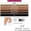 image:imageHanes Absolutely Ultra Sheer Womens Control Top Reinforced Toe Plus Size TightsJet