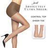 image:imageHanes Absolutely Ultra Sheer Womens Control Top Sheer Toe PantyhoseGentle Brown