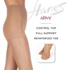 image:imageHanes Alive Womens Full Support Control Top Reinforced Toe PantyhoseBarely Black