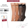 image:imageHanes Alive Womens Full Support Sheer Toe Knee High StockingsJet Pack of 6