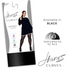 image:imageHanes Curves Womens Control Top Sheer Toe Silky Opaque Wicking Cool Comfort Plus Size PantyhoseBlack