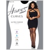 image:imageHanes Curves Womens Pantyhose with Run Resist and XTemp Technology Ultra Sheer Control Top Sheer Toe Plus SizeBlack