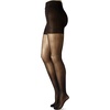 image:imageHanes Curves Womens Plus Size Run Resist Control Top Sheer Toe Seasonless TightsBlack