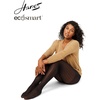 image:imageHanes EcoSmart Openwork Stripe Womens Fashion Tights Control Top Sheer Toe Black