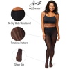 image:imageHanes EcoSmart Openwork Stripe Womens Fashion Tights Control Top Sheer Toe Black