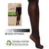 image:imageHanes EcoSmart Openwork Stripe Womens Fashion Tights Control Top Sheer Toe Black