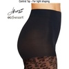 image:imageHanes EcoSmart Womens Leopard Animal Print Fashion No Dig Wide Waistband Sheer Toe TightsBlack