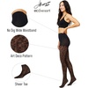 image:imageHanes EcoSmart Womens Leopard Animal Print Fashion No Dig Wide Waistband Sheer Toe TightsBlack