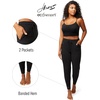 image:imageHanes EcoSmart Womens Relaxed Fit Jogger SweatpantsBlack