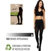 image:imageHanes EcoSmart Womens Same to Waist Sheer Toe Blackout Opaque TightsBlack