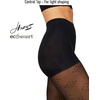 image:imageHanes EcoSmart Womens Sheer Fashion Diamond Dot Control Top Sheer Toe TightsBlack