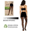 image:imageHanes EcoSmart Womens Sheer Fashion Diamond Dot Control Top Sheer Toe TightsBlack