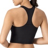 image:imageHanes Light Workout 3Pack StretchCotton Cropped Yoga Tank Tops for Women with Builtin BraBlackBlackBlack