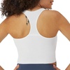 image:imageHanes Light Workout 3Pack StretchCotton Cropped Yoga Tank Tops for Women with Builtin BraWhiteWhiteWhite