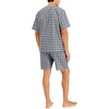 image:imageHanes Mens Hanes Short Sleeve Pj SetBlackGrey Plaid