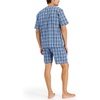 image:imageHanes Mens Hanes Short Sleeve Pj SetBlue Plaid
