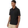 image:imageHanes Mens Moves Performance Polo Short Sleeve Polo Shirt for Men MoistureWickingBlack