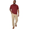 image:imageHanes Mens Moves Performance Polo Short Sleeve Polo Shirt for Men MoistureWickingCardinal Red