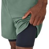 image:imageHanes Mens Moves Workout Shorts with Boxer Brief Liner amp Total Support Pouch MoistureWicking Shorts 5 InseamHerbal Olive GreenBlack