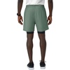 image:imageHanes Mens Moves Workout Shorts with Boxer Brief Liner amp Total Support Pouch MoistureWicking Shorts 5 InseamHerbal Olive GreenBlack