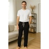 image:imageHanes Mens Solid Knit Sleep Pant With Pockets and DrawstringBlack