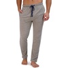image:imageHanes Mens Solid Knit Sleep Pant With Pockets and DrawstringBlackActive Grey