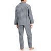 image:imageHanes Mens Woven PlainWeave Pajama SetBlackGrey Plaid