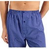 image:imageHanes Mens Woven PlainWeave Pajama SetBlue Checkered