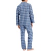 image:imageHanes Mens Woven PlainWeave Pajama SetBlue Green Plaid