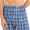 image:imageHanes Mens Woven PlainWeave Pajama SetBlue Green Plaid