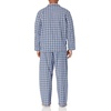 image:imageHanes Mens Woven PlainWeave Pajama SetBlue Plaid