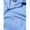 image:imageHanes Mens Woven PlainWeave Pajama SetBlue Solid