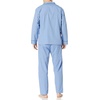 image:imageHanes Mens Woven PlainWeave Pajama SetBlue Solid