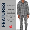image:imageHanes Mens Woven PlainWeave Pajama SetGrey