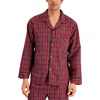 image:imageHanes Mens Woven PlainWeave Pajama SetRed